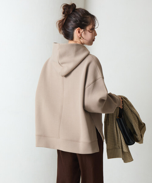 FREAK'S STORE(フリークスストア)の「限定展開 ダンボール スウェット パーカー(パーカー・レディース・ブラック/グレー/ベージュ/オフホワイト/グリーン/ネイビー・フリ-)」の9枚目の写真