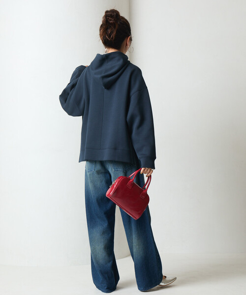 FREAK'S STORE(フリークスストア)の「限定展開 ダンボール スウェット パーカー(パーカー・レディース・ブラック/グレー/ベージュ/オフホワイト/グリーン/ネイビー・フリ-)」の22枚目の写真