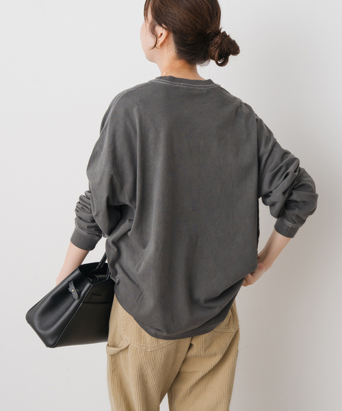 Spick & Span（スピックアンドスパン）の「melple / メイプル 別注LOGO L/S TEE*（Tシャツ/カットソー・レディース・ホワイト/ブラック系その他/イエロー・FREE）」の10枚目の写真