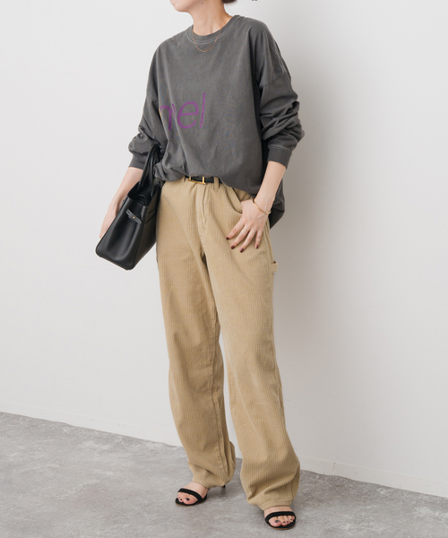 Spick & Span（スピックアンドスパン）の「melple / メイプル 別注LOGO L/S TEE*（Tシャツ/カットソー・レディース・ホワイト/ブラック系その他/イエロー・FREE）」の11枚目の写真