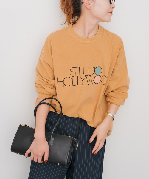 Spick & Span（スピックアンドスパン）の「melple / メイプル 別注LOGO L/S TEE*（Tシャツ/カットソー・レディース・ホワイト/ブラック系その他/イエロー・FREE）」の17枚目の写真