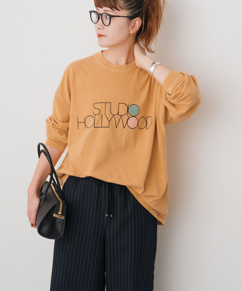 セール】melple / メイプル 別注LOGO L/S TEE*（Tシャツ/カットソー