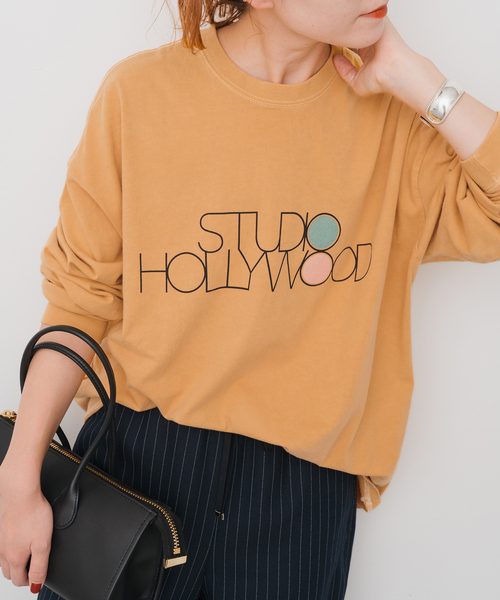 Spick & Span（スピックアンドスパン）の「melple / メイプル 別注LOGO L/S TEE*（Tシャツ/カットソー・レディース・ホワイト/ブラック系その他/イエロー・FREE）」の19枚目の写真