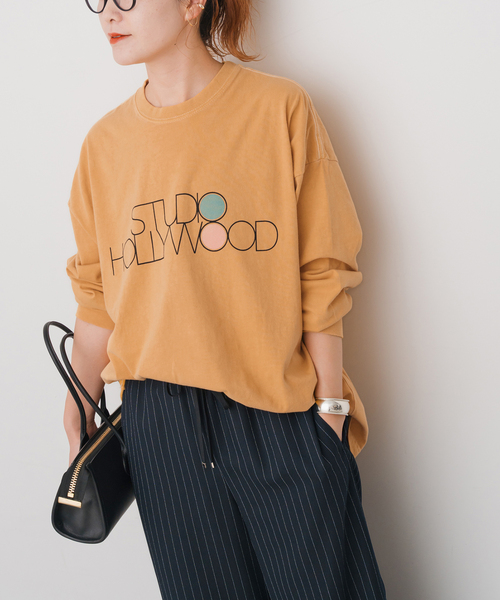 Spick & Span（スピックアンドスパン）の「melple / メイプル 別注LOGO L/S TEE*（Tシャツ/カットソー・レディース・ホワイト/ブラック系その他/イエロー・FREE）」の20枚目の写真