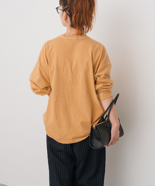 Spick & Span（スピックアンドスパン）の「melple / メイプル 別注LOGO L/S TEE*（Tシャツ/カットソー・レディース・ホワイト/ブラック系その他/イエロー・FREE）」の21枚目の写真