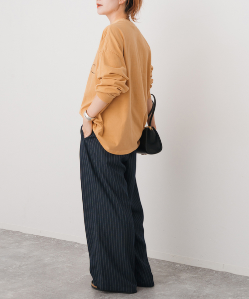 Spick & Span（スピックアンドスパン）の「melple / メイプル 別注LOGO L/S TEE*（Tシャツ/カットソー・レディース・ホワイト/ブラック系その他/イエロー・FREE）」の22枚目の写真