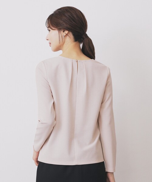 index(インデックス)の「フロントタックトップス【洗濯機洗い可/UVケア】(Tシャツ/カットソー・レディース・ピンク系1/ネイビー/オフホワイト・38/40/36/42)」の18枚目の写真