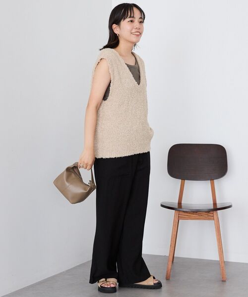 AMERICAN HOLIC(アメリカンホリック)の「テープヤーンバックシャンベスト(ベスト・レディース・アイボリー/チャコールグレー/ベージュ・L/M)」の13枚目の写真