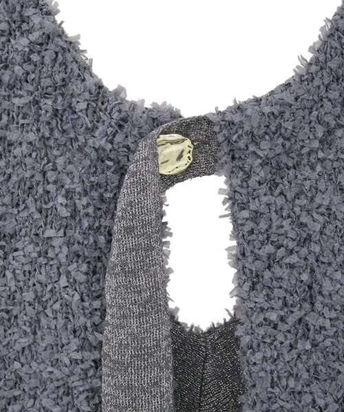 AMERICAN HOLIC(アメリカンホリック)の「テープヤーンバックシャンベスト(ベスト・レディース・アイボリー/チャコールグレー/ベージュ・L/M)」の12枚目の写真