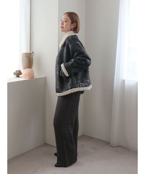 セール】フェイクムートンボアブルゾン（ブルゾン）｜Ungrid（アン