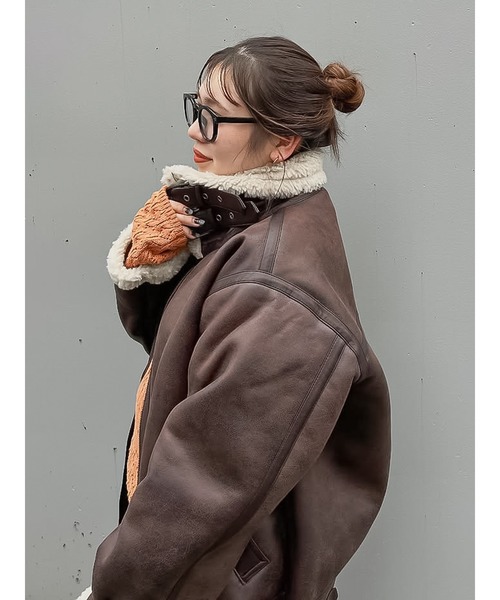 フェイクムートンボアブルゾン（ブルゾン）｜Ungrid（アングリッド）の