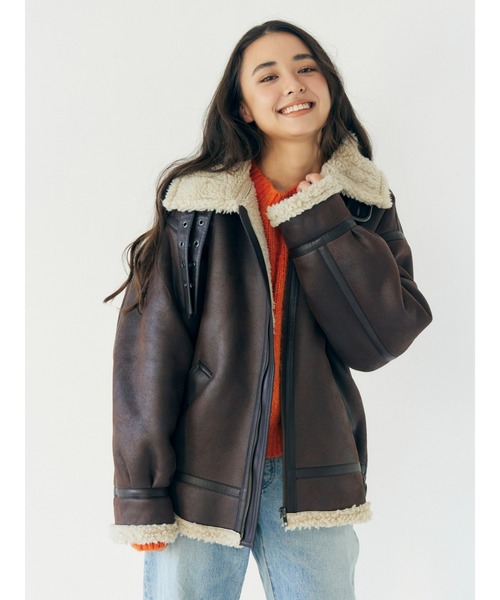 セール】フェイクムートンボアブルゾン（ブルゾン）｜Ungrid（アン