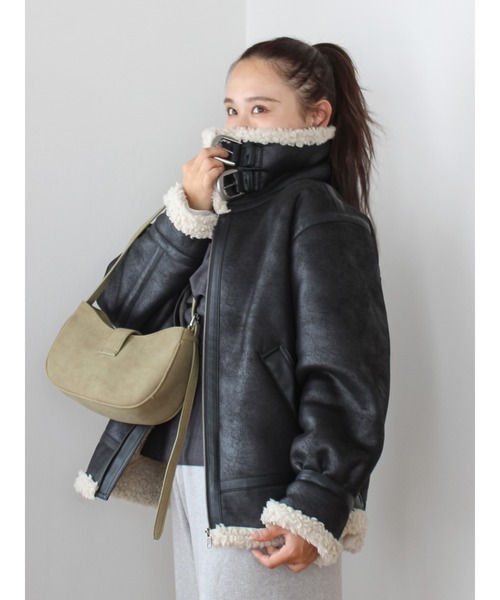 セール】フェイクムートンボアブルゾン（ブルゾン）｜Ungrid（アン