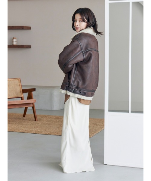 セール】フェイクムートンボアブルゾン（ブルゾン）｜Ungrid（アン