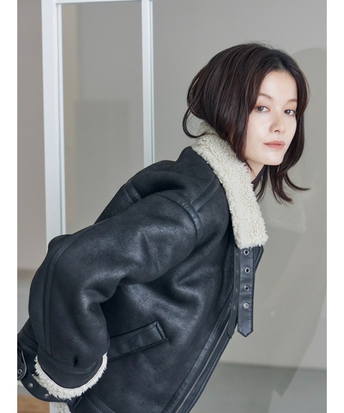 フェイクムートンボアブルゾン（ブルゾン）｜Ungrid（アングリッド）の