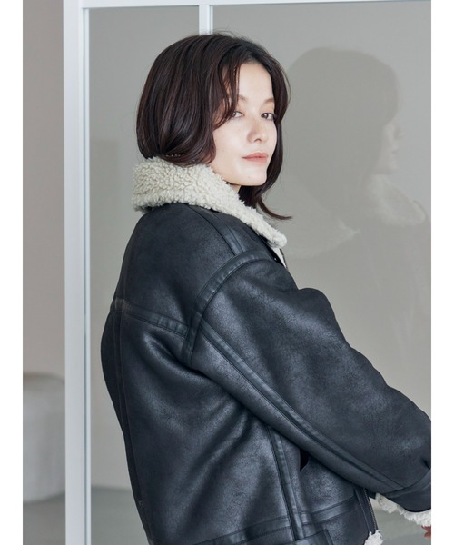 フェイクムートンボアブルゾン（ブルゾン）｜Ungrid（アングリッド）の