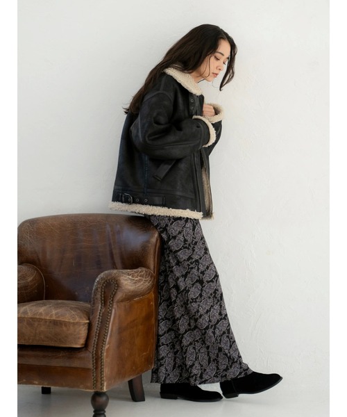 セール】フェイクムートンボアブルゾン（ブルゾン）｜Ungrid（アン