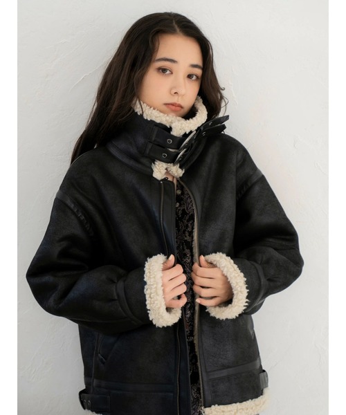セール】フェイクムートンボアブルゾン（ブルゾン）｜Ungrid（アン