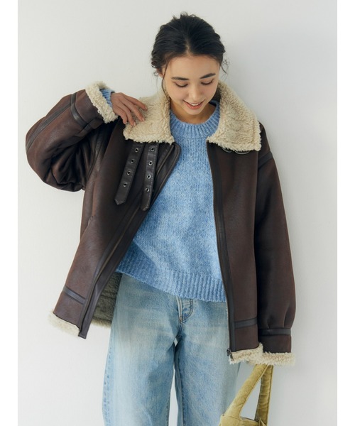 セール】フェイクムートンボアブルゾン（ブルゾン）｜Ungrid（アン