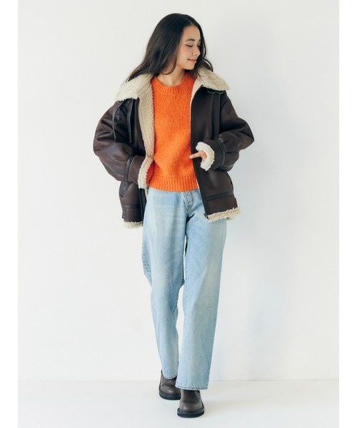 セール】フェイクムートンボアブルゾン（ブルゾン）｜Ungrid（アン