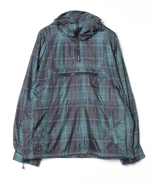 WudgeBoy（ワッジボーイ）の「check anorak parker（ナイロンジャケット・メンズ・ネイビー/グレー・MEDIUM/LARGE）」の2枚目の写真