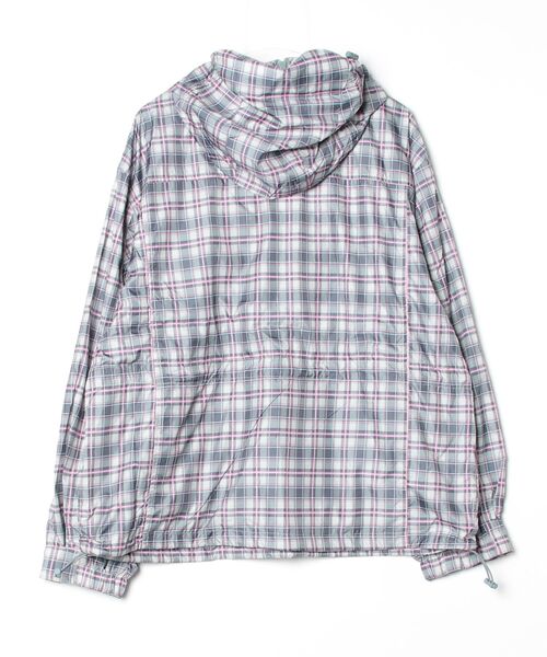 WudgeBoy（ワッジボーイ）の「check anorak parker（ナイロンジャケット・メンズ・ネイビー/グレー・MEDIUM/LARGE）」の3枚目の写真