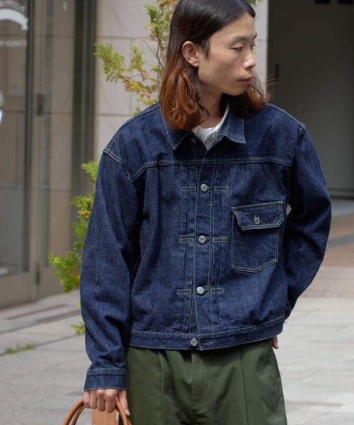 REMI RELIEF（レミレリーフ）の「REMI RELIEF/レミレリーフ 12oz SELVEDGE DENIM 1st JKT デニムジャケット（デニムジャケット・メンズ・ブルー・XL/L/M）」の12枚目の写真