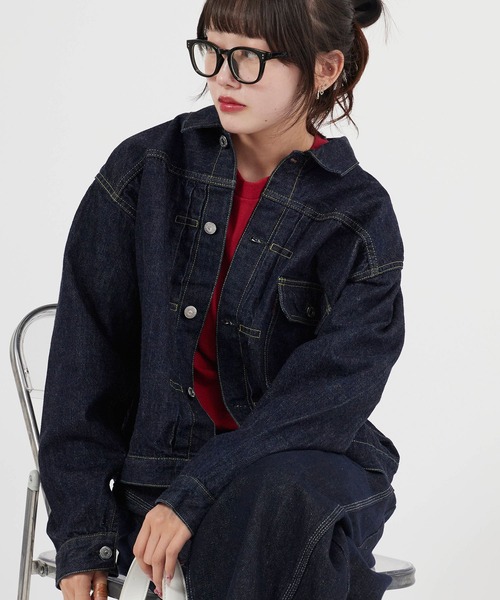 REMI RELIEF（レミレリーフ）の「REMI RELIEF/レミレリーフ 12oz SELVEDGE DENIM 1st JKT デニムジャケット（デニムジャケット・メンズ・ブルー・XL/L/M）」の6枚目の写真