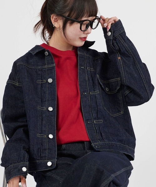 REMI RELIEF（レミレリーフ）の「REMI RELIEF/レミレリーフ 12oz SELVEDGE DENIM 1st JKT デニムジャケット（デニムジャケット・メンズ・ブルー・XL/L/M）」の3枚目の写真