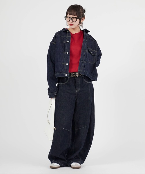 REMI RELIEF（レミレリーフ）の「REMI RELIEF/レミレリーフ 12oz SELVEDGE DENIM 1st JKT デニムジャケット（デニムジャケット・メンズ・ブルー・XL/L/M）」の8枚目の写真