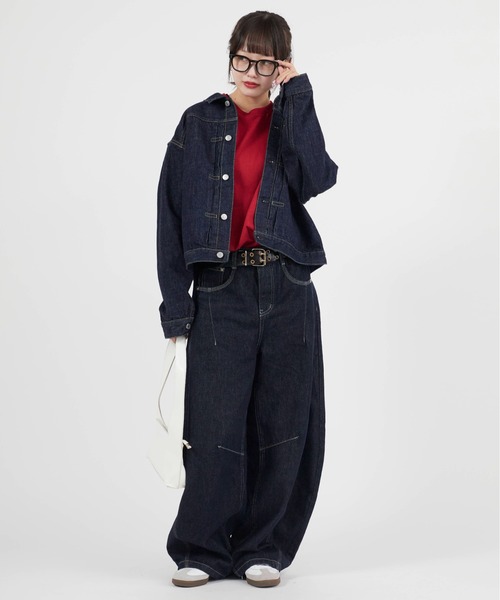 REMI RELIEF（レミレリーフ）の「REMI RELIEF/レミレリーフ 12oz SELVEDGE DENIM 1st JKT デニムジャケット（デニムジャケット・メンズ・ブルー・XL/L/M）」の9枚目の写真