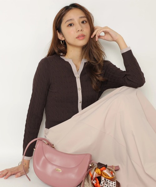 【R】ジャスグリッティ♡カーデ付プリーツスカートドッキングワンピース チェックスカートドッキングワンピース | ワンピース