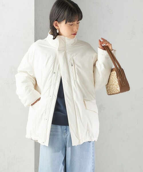 SHIPS（シップス）の「〈手洗い可能〉IMBOTEX 中綿 ミディ ジャケット