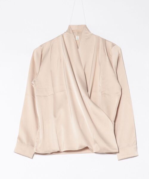 BLANC FICELLE(ブランフィセル)の「カシュクール 長袖シャツ(シャツ/ブラウス・レディース・シャンパン/ホワイト/グリーン/ピンク/ブラック/ワイン・S/M/L)」の12枚目の写真