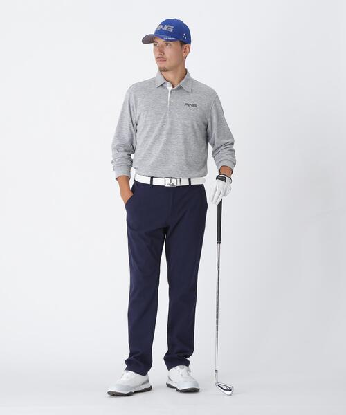 【イエロー】全方向ストレッチTCツイル5ポケットストレートパンツ <NATIVE> (MENS) PING APPAREL】全方向ストレッチTCツイル5ポケットストレートパンツ