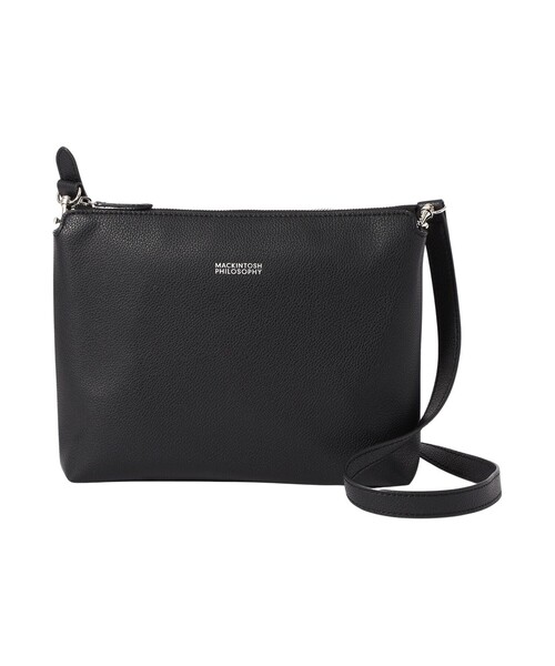 MACKINTOSH PHILOSOPHY（ﾏｯｷﾝﾄｯｼｭ ﾌｨﾛｿﾌｨｰ）の「シンセティックシュリンクレザー 2WAYショルダーバッグ（ショルダーバッグ・メンズ・ブラック/グレー系その他2・FREE）」の2枚目の写真