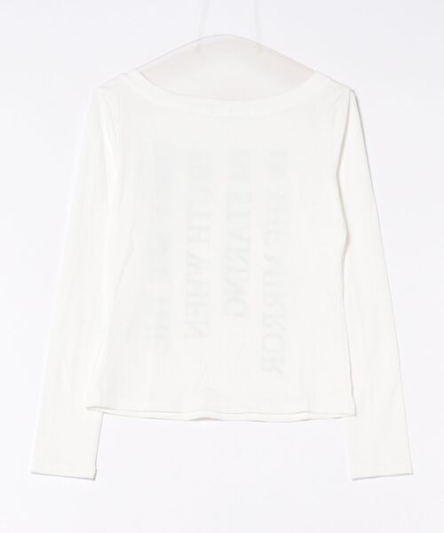 almo(アルモ)の「【LAMPOON】シャドーストライプカットソー(Tシャツ/カットソー・レディース・グリーン/ホワイト・SMALL/LARGE/MEDIUM)」の5枚目の写真