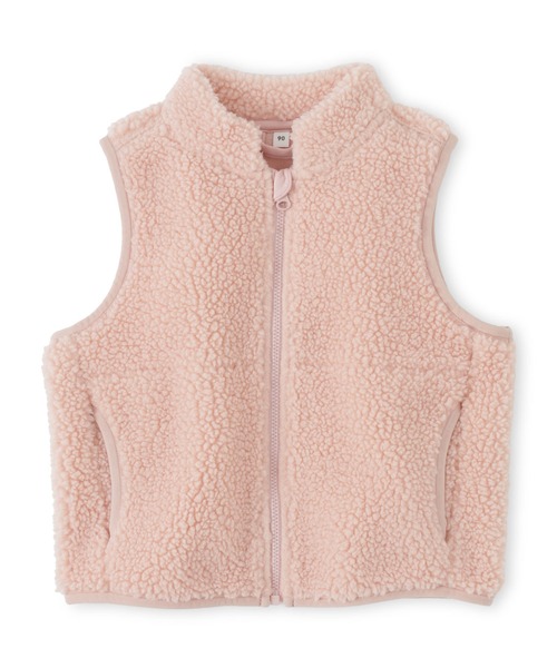 NEMIKA フリースベスト ピンク ベビー ボアフリースベスト（ベスト）｜無印良品（ムジルシリョウヒン