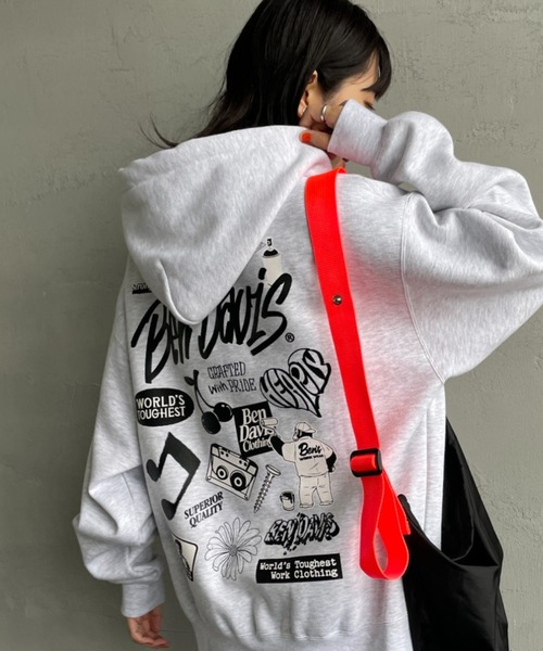 WEB限定】[BEN DAVIS/ベンデイビス] SELECTION 発泡プリントバックロゴ