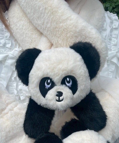 Candy Stripper（キャンディストリッパー）の「PEPE FUR マフラー（マフラー・レディース・アイボリー・FREE）」の10枚目の写真