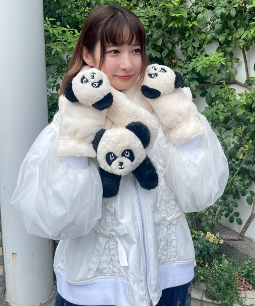 Candy Stripper（キャンディストリッパー）の「PEPE FUR マフラー（マフラー・レディース・アイボリー・FREE）」の7枚目の写真