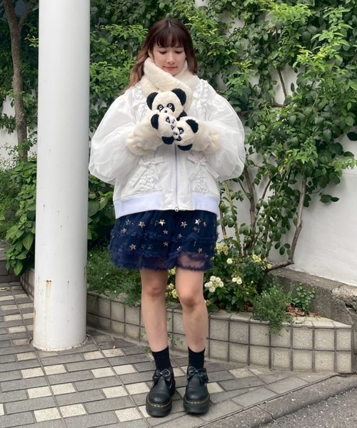 Candy Stripper（キャンディストリッパー）の「PEPE FUR マフラー（マフラー・レディース・アイボリー・FREE）」の9枚目の写真