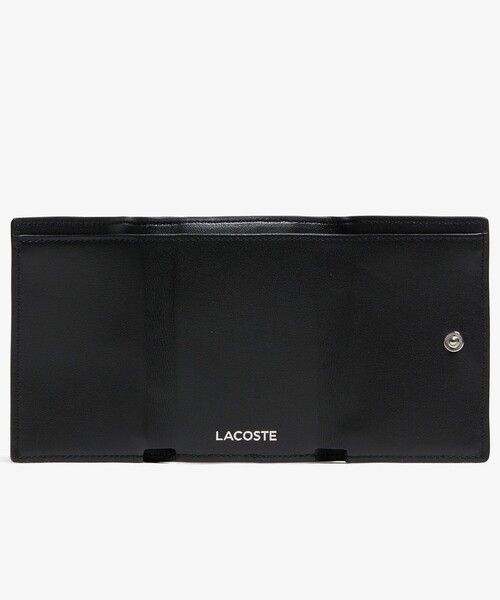 LACOSTE（ラコステ）の「トリコロールプリントレザー3つ折りウォレット（財布・メンズ・ブラック/ネイビー・FREE）」の5枚目の写真