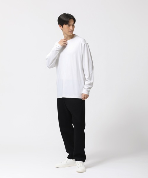 テンシャル　白　Tシャツ テーラードTシャツ 長袖（Tシャツ/カットソー）｜TENTIAL（テンシャル