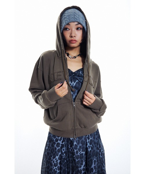 LAGUA GEM（ラグアジェム）の「RANDOM HEM LEO CAMI ワンピース（ワンピース・レディース・グレー/ブラウン・SMALL/MEDIUM）」の4枚目の写真