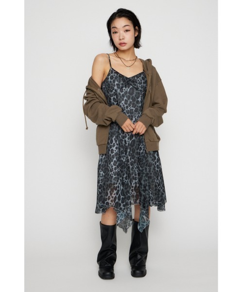 LAGUA GEM（ラグアジェム）の「RANDOM HEM LEO CAMI ワンピース（ワンピース・レディース・グレー/ブラウン・SMALL/MEDIUM）」の9枚目の写真