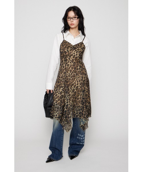 LAGUA GEM（ラグアジェム）の「RANDOM HEM LEO CAMI ワンピース（ワンピース・レディース・グレー/ブラウン・SMALL/MEDIUM）」の14枚目の写真