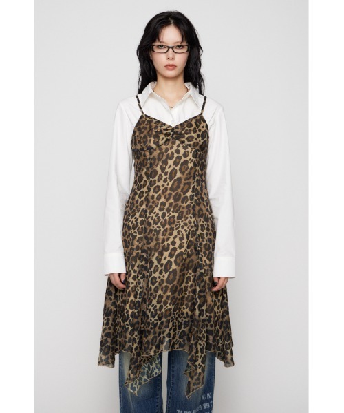 LAGUA GEM（ラグアジェム）の「RANDOM HEM LEO CAMI ワンピース（ワンピース・レディース・グレー/ブラウン・SMALL/MEDIUM）」の16枚目の写真