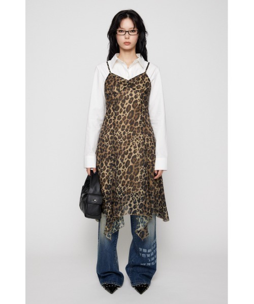 LAGUA GEM（ラグアジェム）の「RANDOM HEM LEO CAMI ワンピース（ワンピース・レディース・グレー/ブラウン・SMALL/MEDIUM）」の13枚目の写真