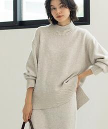 OPAQUE.CLIP | ラメスパンコールハイネックニット/セットアップ対応可【洗濯機OK】(ニット/セーター)